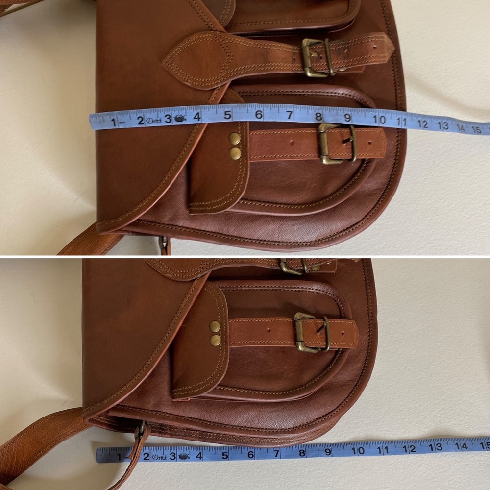 New Montana Hudson Caroline Saddlebag Leather Purse - Picture 15 of 16